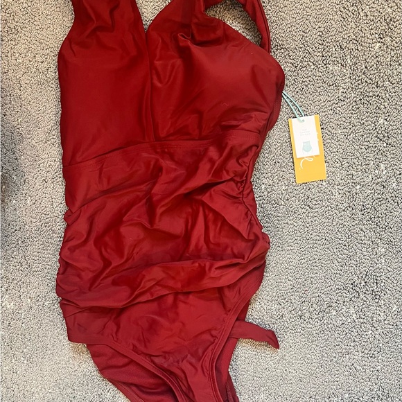 Kona Sol Other - Kona Sol One Piece Swimsuit in Red